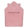 Lionelo - Toalla con capucha para bebés MUSLIN HOODED TOWEL Rosa