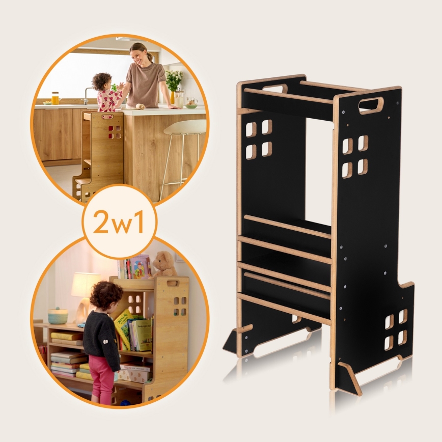 Lionelo - Torre de aprendizaje CASS Black Onyx