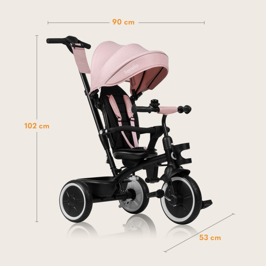 Lionelo - Triciclo infantil BERRY Pink Rose