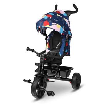 Lionelo - Triciclo infantil HAARI negro/multicolor