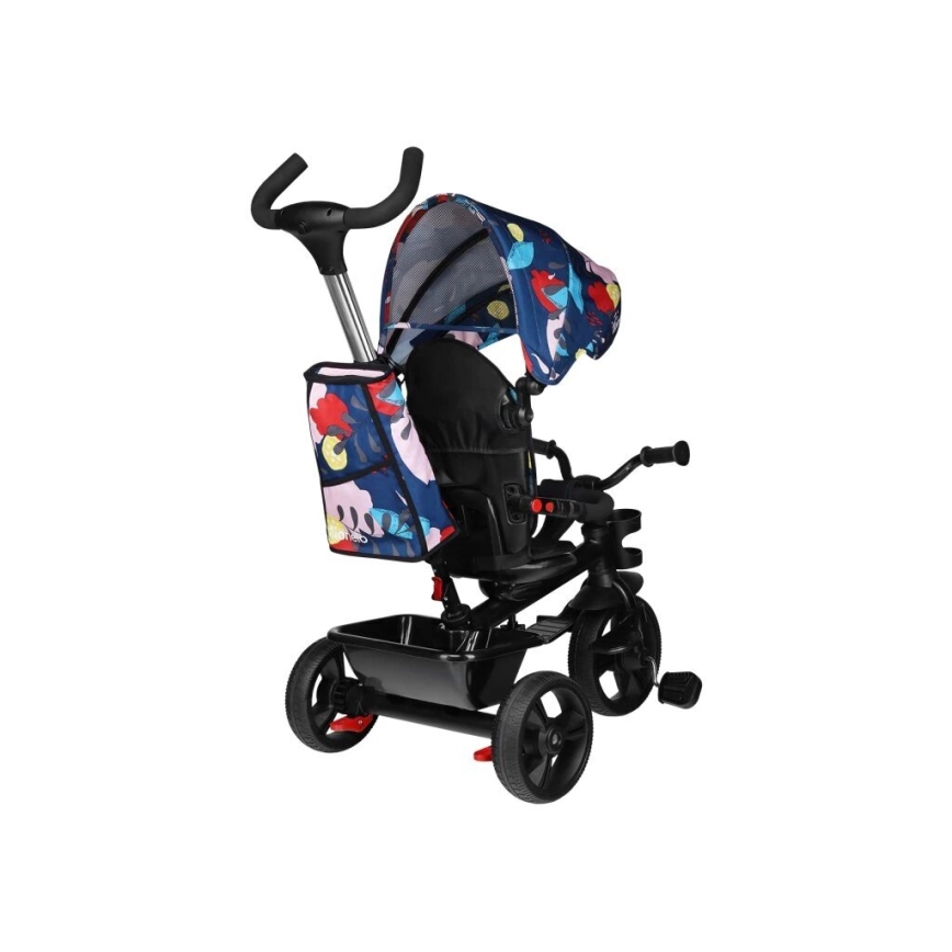 Lionelo - Triciclo infantil HAARI negro/multicolor