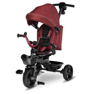 Lionelo - Triciclo infantil KORI Rojo Burdeos