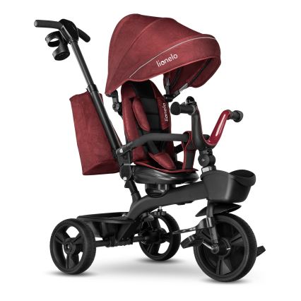 Lionelo - Triciclo infantil KORI Rojo Burdeos