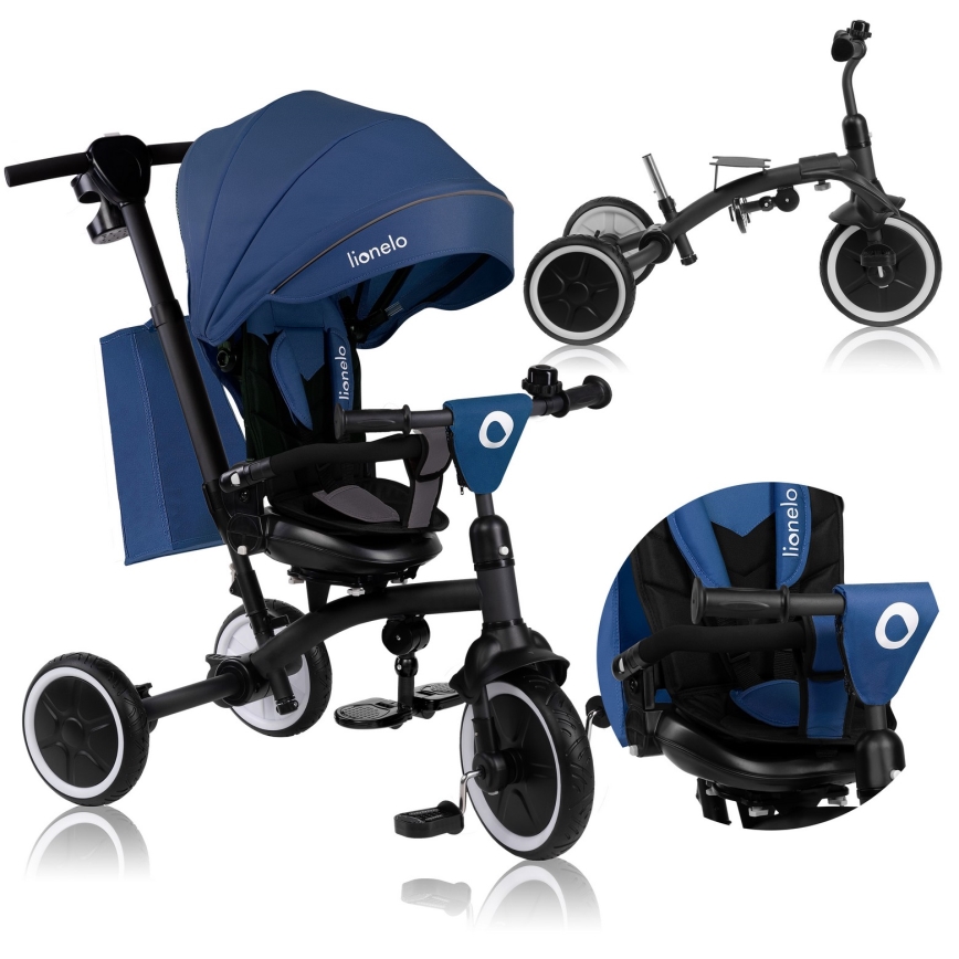 Lionelo - Triciclo infantil TRIS PLUS Blue Denim