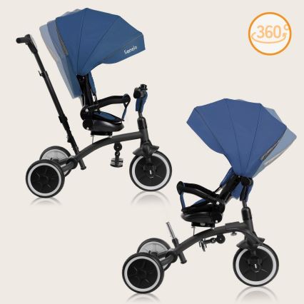 Lionelo - Triciclo infantil TRIS PLUS Blue Denim