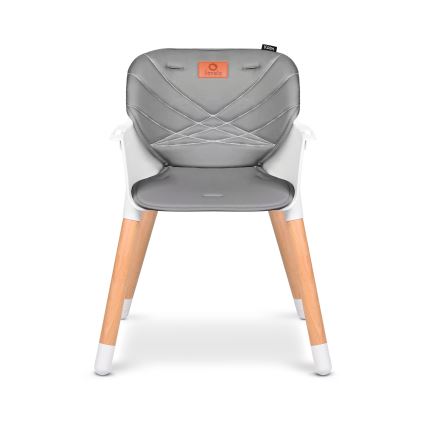 Lionelo - Trona 2 en 1 para niños KOEN Grey Stone
