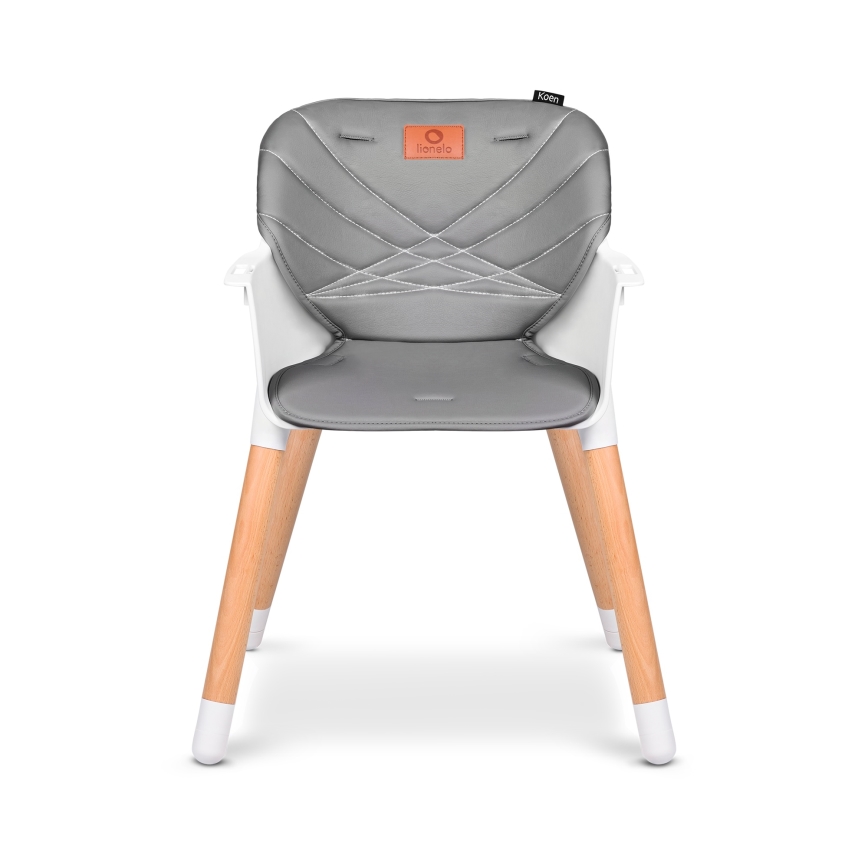 Lionelo - Trona 2 en 1 para niños KOEN Grey Stone