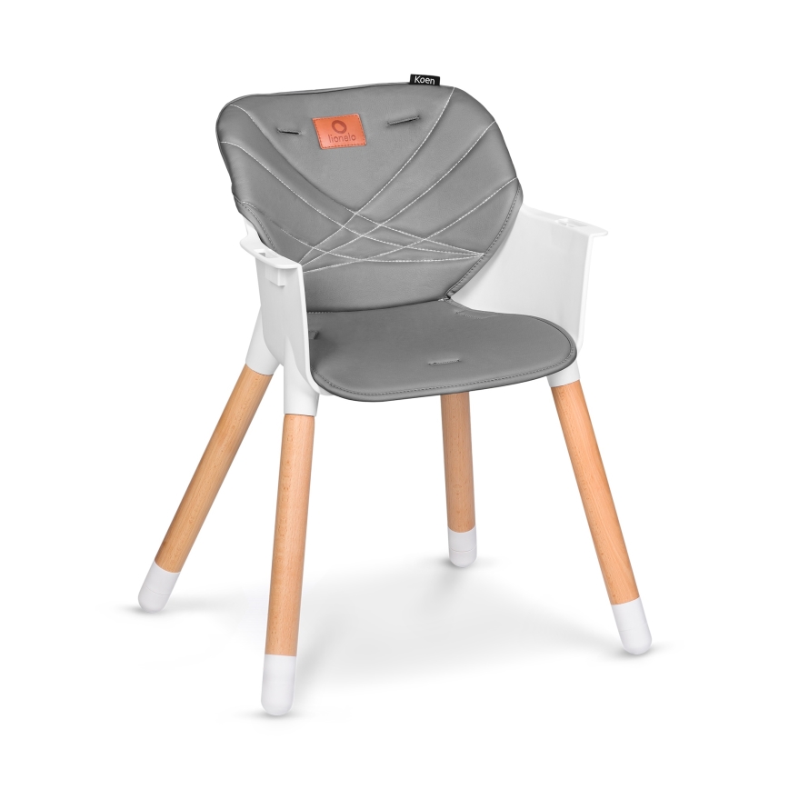 Lionelo - Trona 2 en 1 para niños KOEN Grey Stone