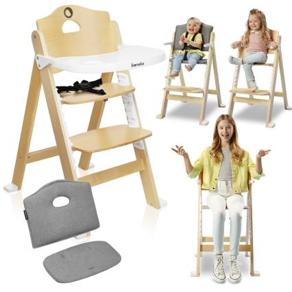 Lionelo - Trona 3 en 1 para niños FLORIS Blanco Natural