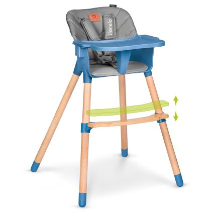Lionelo - Trona infantil 2 en 1 KOEN Blue Sky