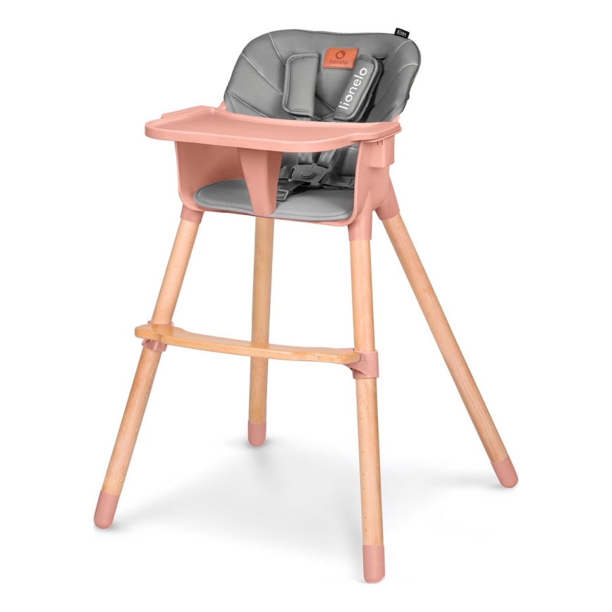 Lionelo - Trona infantil 2 en 1 KOEN Pink Rose