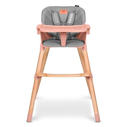 Lionelo - Trona infantil 2 en 1 KOEN Pink Rose