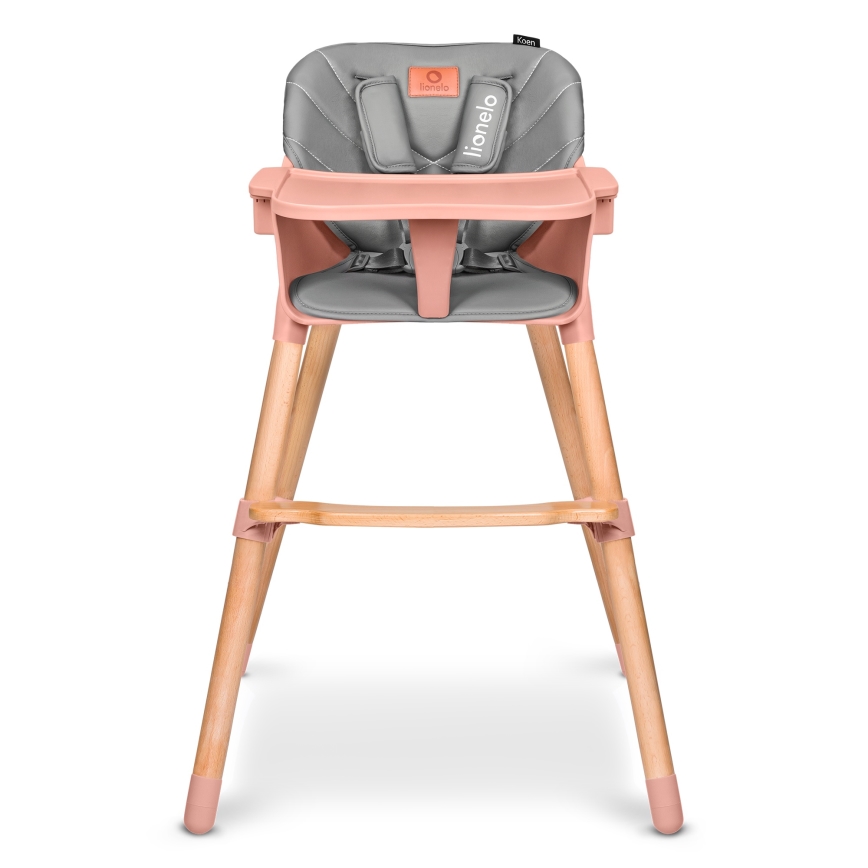 Lionelo - Trona infantil 2 en 1 KOEN Pink Rose