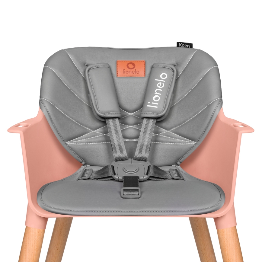 Lionelo - Trona infantil 2 en 1 KOEN Pink Rose