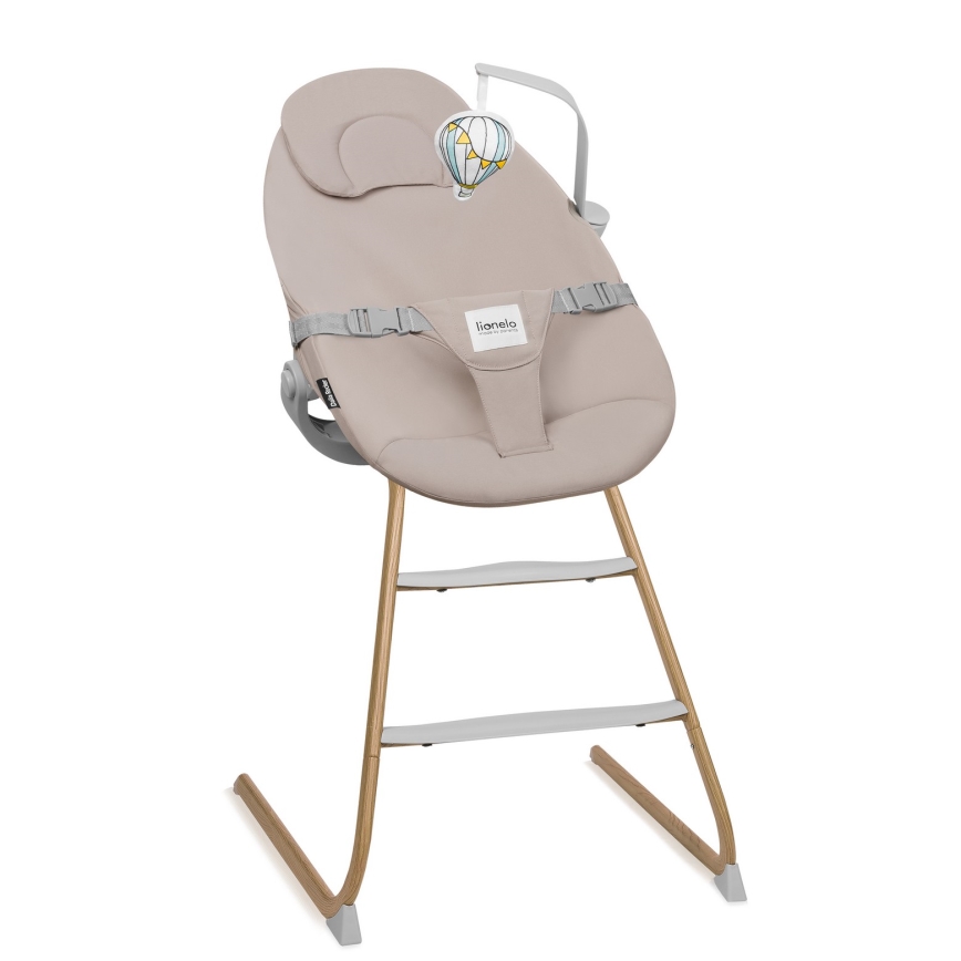 Lionelo - Trona infantil 4 en 1 DALIA SET Gris Piedra Natural