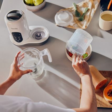 Lionelo - Vaporizador 5 en 1 BABYMENU 110W/230V blanco/gris