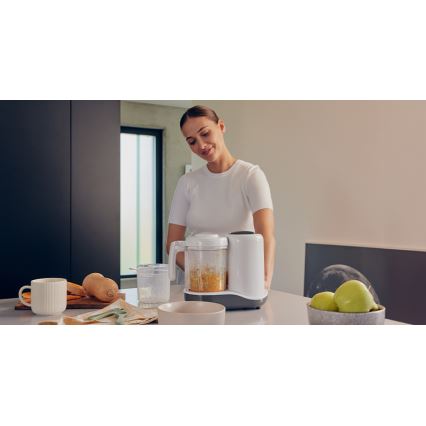 Lionelo - Vaporizador 5 en 1 BABYMENU 110W/230V blanco/gris