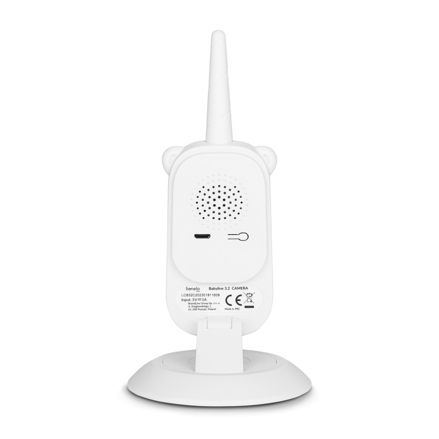 Lionelo - Vigilabebés con monitor BABYLINE 3.2 5V 2600 mAh