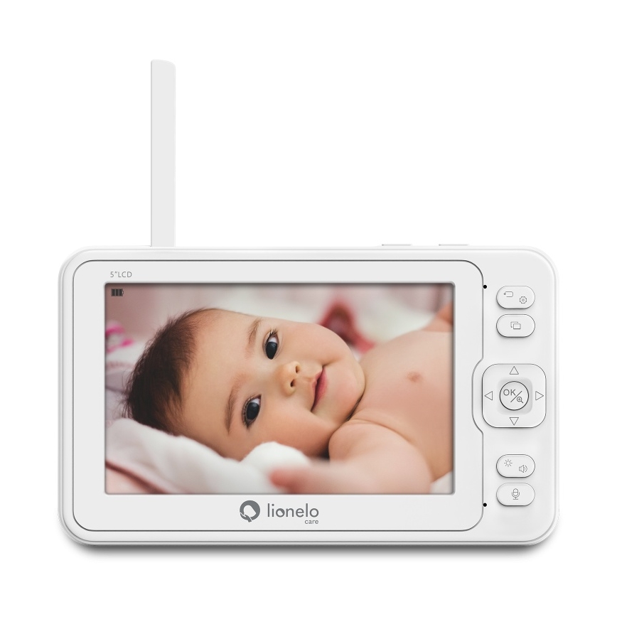 Lionelo - Vigilabebés con monitor BABYLINE 8.3 5V 3600 mAh