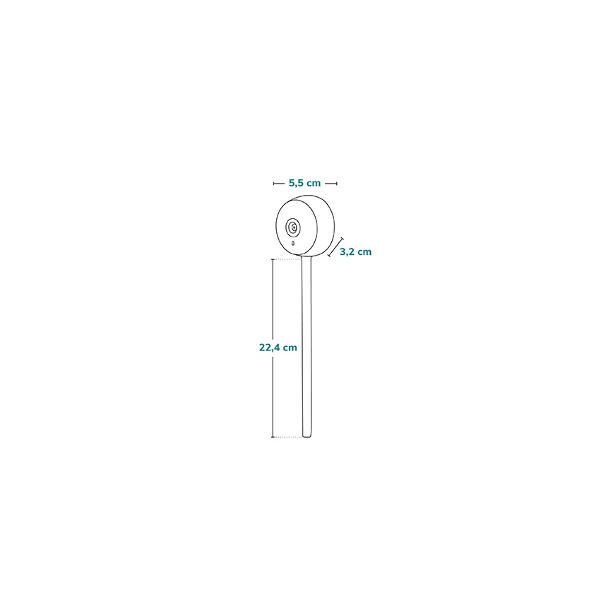 Lionelo - Vigilabebés inteligente BABYLINE SMART Wi-Fi Blanco