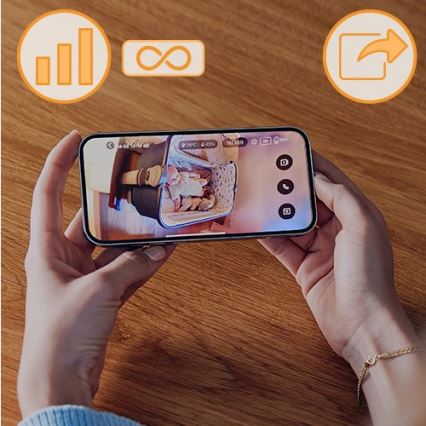 Lionelo - Vigilabebés recargable BABYLINE GO 5V 2600 mAh