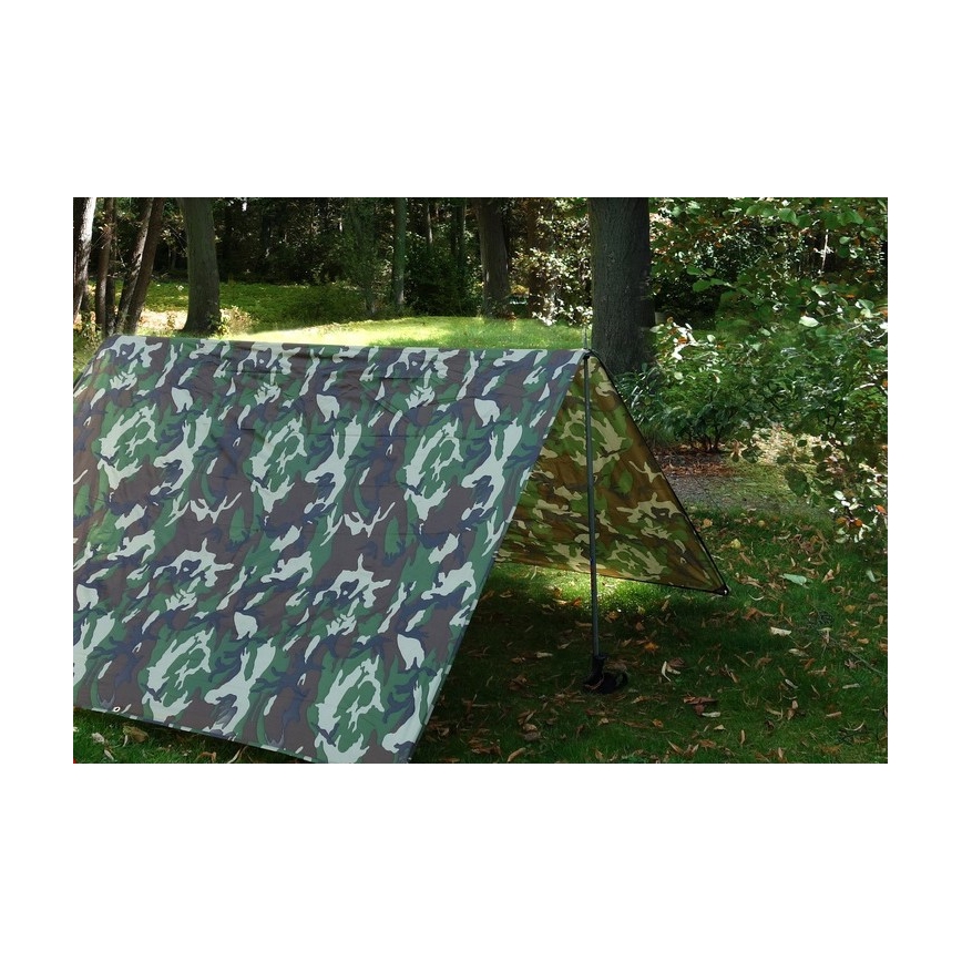 Lona 2x3 m PU 2000 mm camuflaje