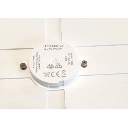 Lucci air 121357 - Lámpara de techo LED para ventilador LED/18W/230V