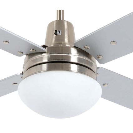 Lucci Air 210334 - Ventilador de techo AIRFUSION QUEST 1xE27/60W/230V madera/cromo mate + control remoto