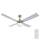 Lucci Air 210334 - Ventilador de techo AIRFUSION QUEST 1xE27/60W/230V madera/cromo mate + control remoto