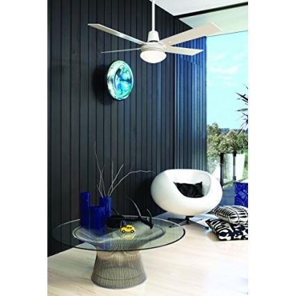 Lucci Air 210339 - Ventilador de techo AIRFUSION QUEST 1xE27/60W/230V blanco/madera + control remoto