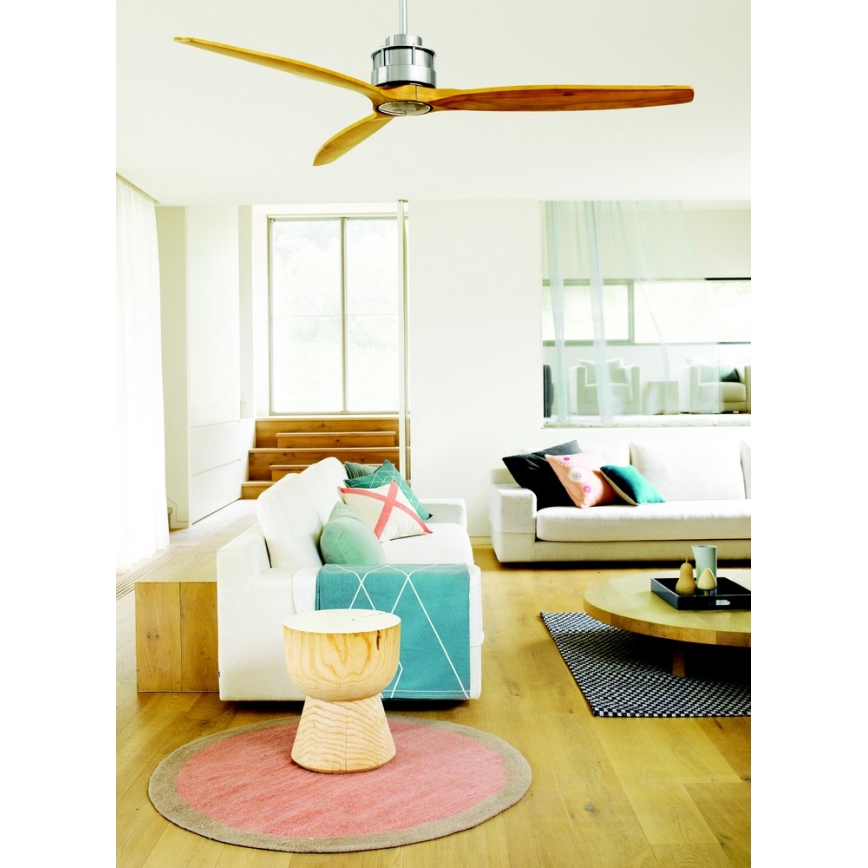 Lucci air 210506 - Ventilador de techo AIRFUSION AKMANI paulownia/marrón + control remoto