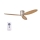 Lucci air 210519 - Ventilador de techo AIRFUSION RADAR cromo brillante/madera + control remoto