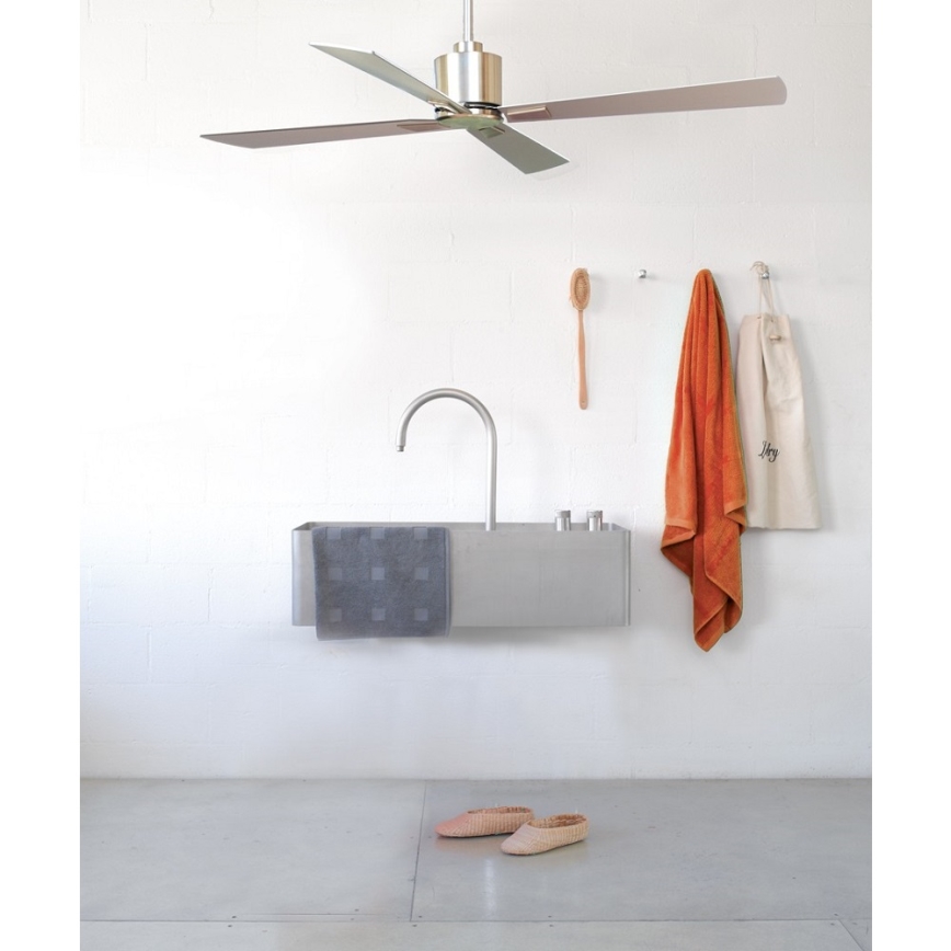 Lucci Air 210520 - Ventilador de techo AIRFUSION CLIMATE madera/cromo mate + control remoto