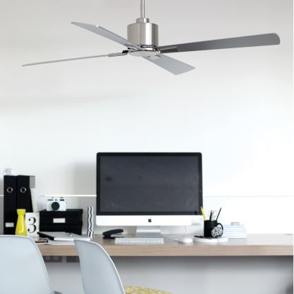 Lucci Air 210520 - Ventilador de techo AIRFUSION CLIMATE madera/cromo mate + control remoto