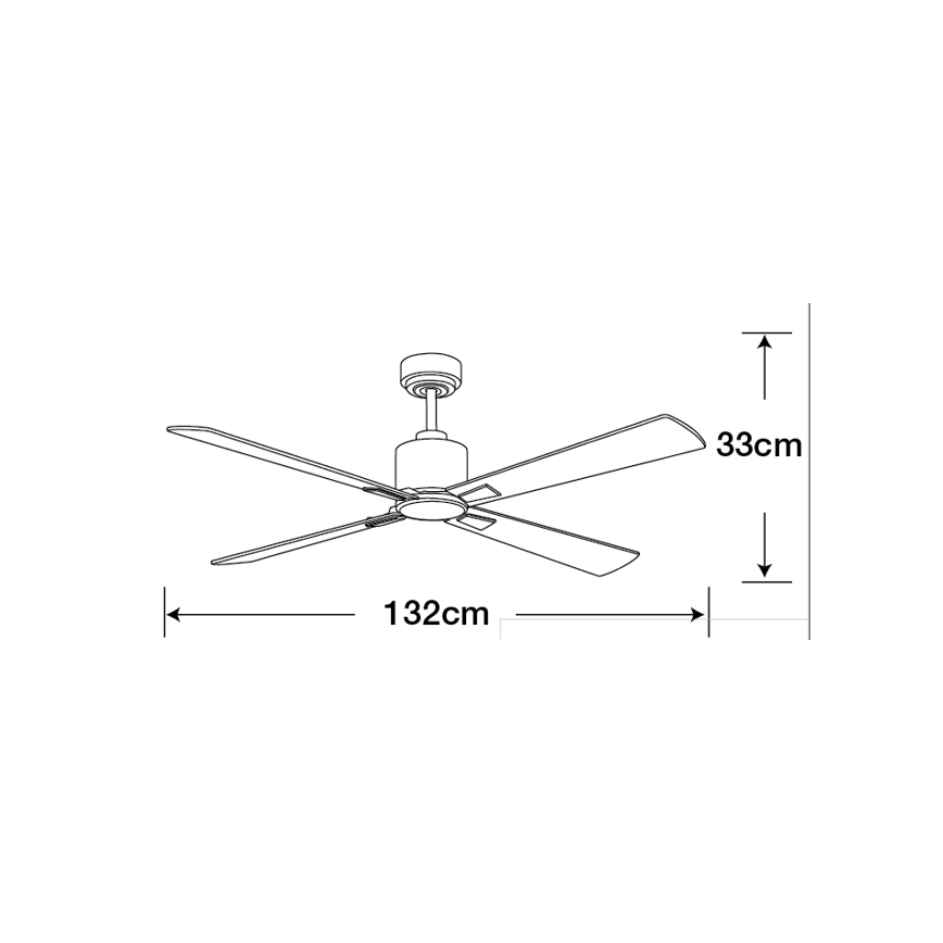 Lucci Air 210520 - Ventilador de techo AIRFUSION CLIMATE madera/cromo mate + control remoto