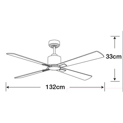 Lucci Air 210520 - Ventilador de techo AIRFUSION CLIMATE madera/cromo mate + mando a distancia