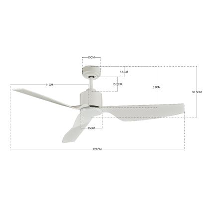 Lucci Air 210528 - Ventilador de techo AIRFUSION CLIMATE II blanco + mando a distancia