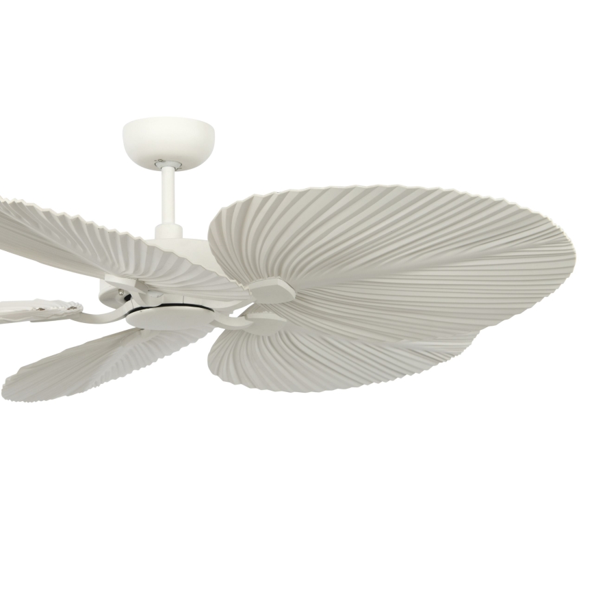 Lucci Air 21065449 - Ventilador de techo BALI diá. 132 cm blanco/color crema + control remoto
