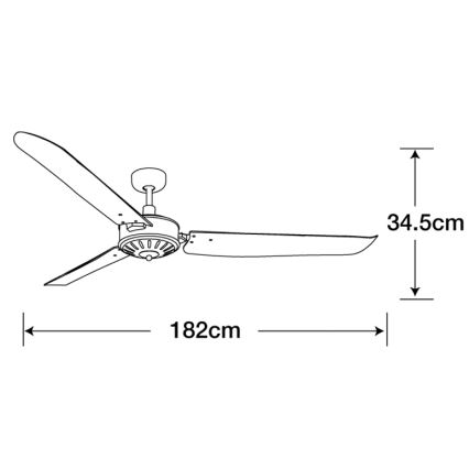 Lucci Air 211022 - Ventilador de techo AIRFUSION CAROLINA marrón