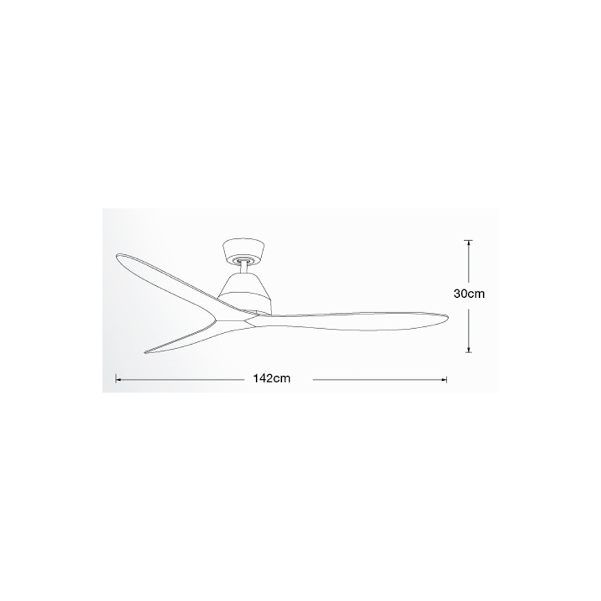 Lucci air 213041 - Ventilador de techo WHITEHAVEN negro + mando a distancia