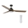 Lucci air 213054 - Ventilador de techo LED SHOALHAVEN GX53/17W/230V negro/paulownia + control remoto
