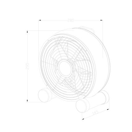 Lucci air 213120 - Ventilador de mesa BREEZE negro