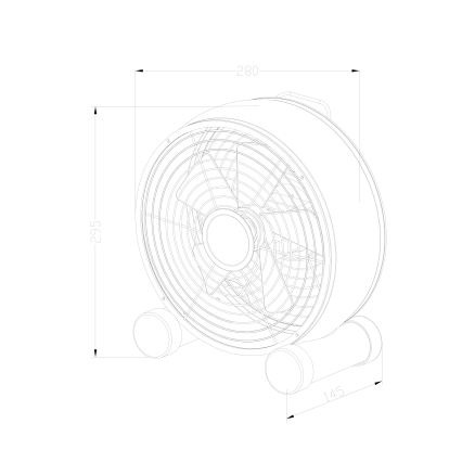 Lucci air 213121 - Ventilador de sobremesa BREEZE marrón Ø 28 cm