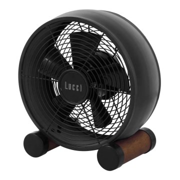 Lucci air 213121 - Ventilador de sobremesa BREEZE marrón Ø 28 cm