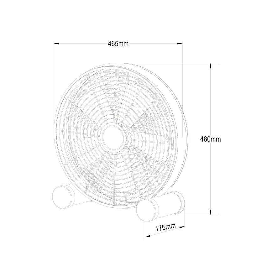 Lucci Air 213123EU - Ventilador de suelo BREEZE marrón