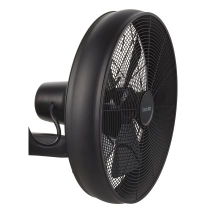 Lucci air 213124 - Ventilador de pared BREEZE 55W/230V negro + mando a distancia