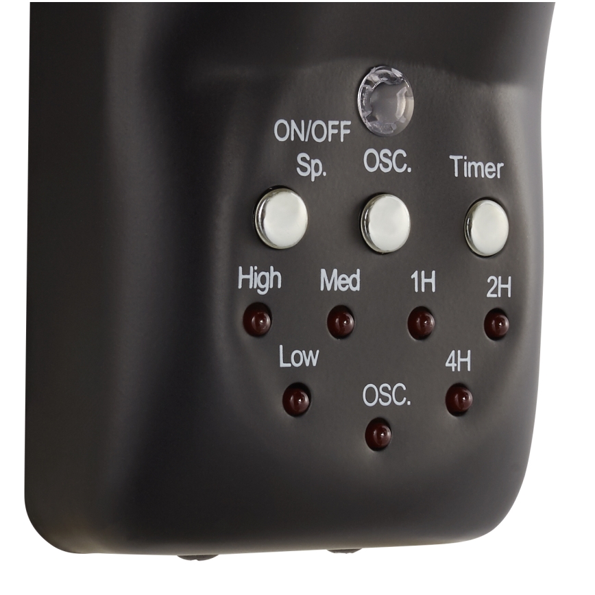 Lucci air 213124 - Ventilador de pared BREEZE 55W/230V negro + mando a distancia