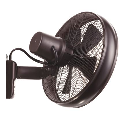 Lucci air 213125 - Ventilador de pared BREEZE 55W/230V negro/marrón + mando a distancia