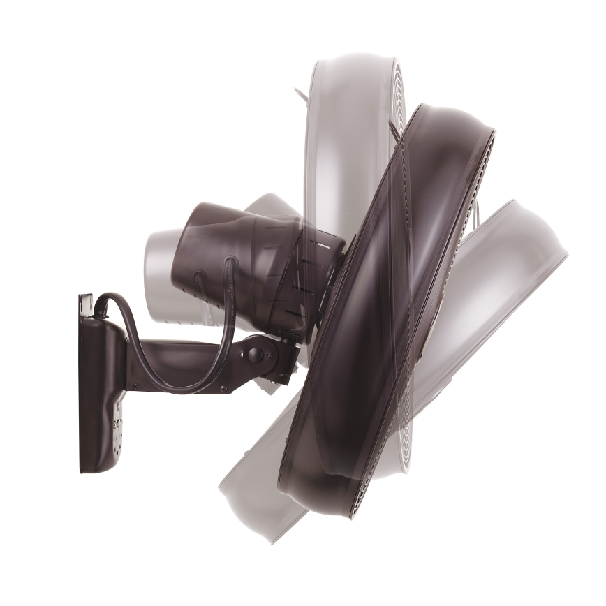 Lucci air 213125 - Ventilador de pared BREEZE 55W/230V negro/marrón + mando a distancia