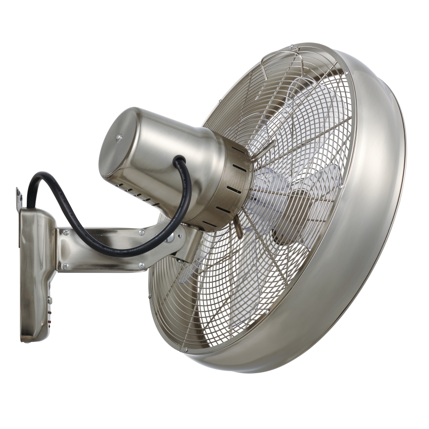 Lucci air 213126 - Ventilador de pared BREEZE 55W/230V cromo mate + mando a distancia